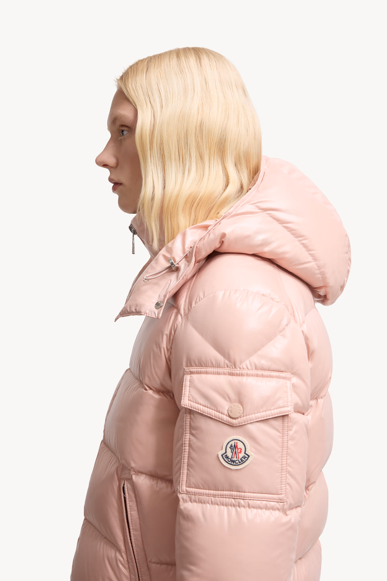 Doudoune courte à capuche Maire Femmes Rose Moncler 4